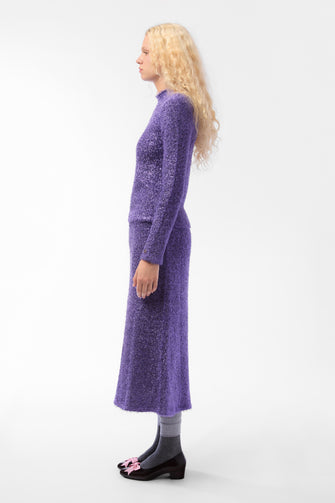 CURIO SWEATER IN PURPLE TINSEL