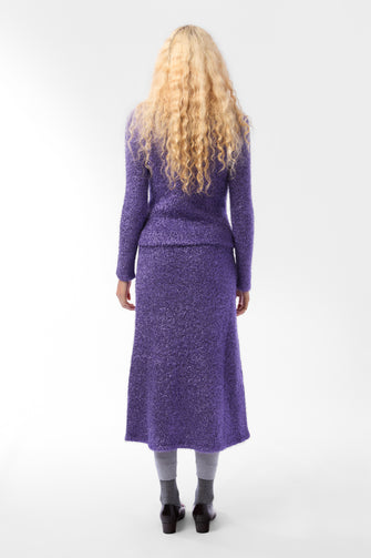 CURIO SWEATER IN PURPLE TINSEL