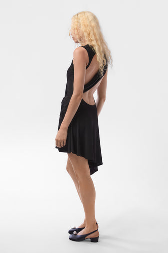 CELLO DRESS IN BLACK