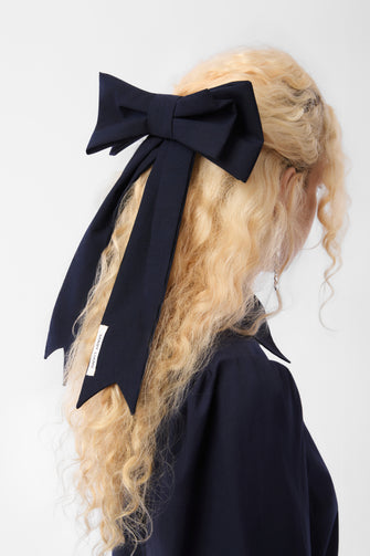 JUMBOW BARRETTE IN DARK NAVY