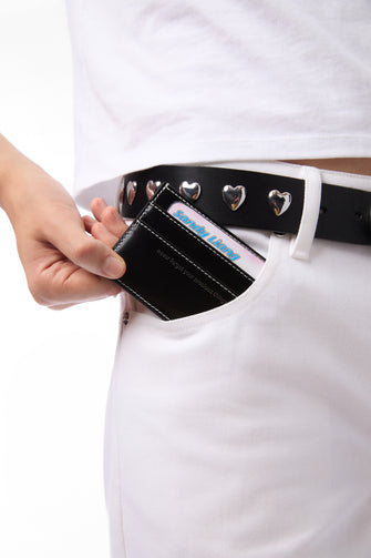 PRECIOUS CARD HOLDER IN BLACK