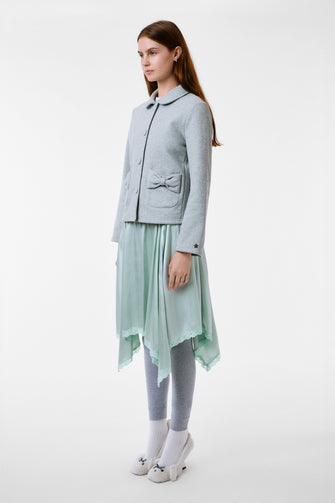 KNOLL JACKET IN HEATHER GREY