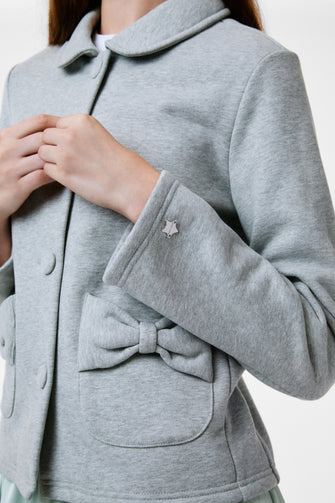 KNOLL JACKET IN HEATHER GREY