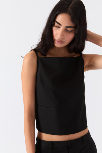 CECILIA TOP IN BLACK