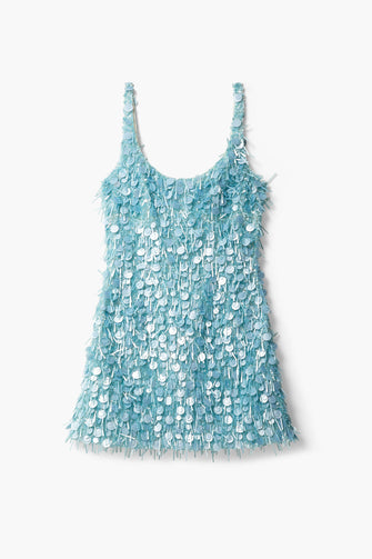 SIMON DRESS IN ICE BLUE CONFETTI