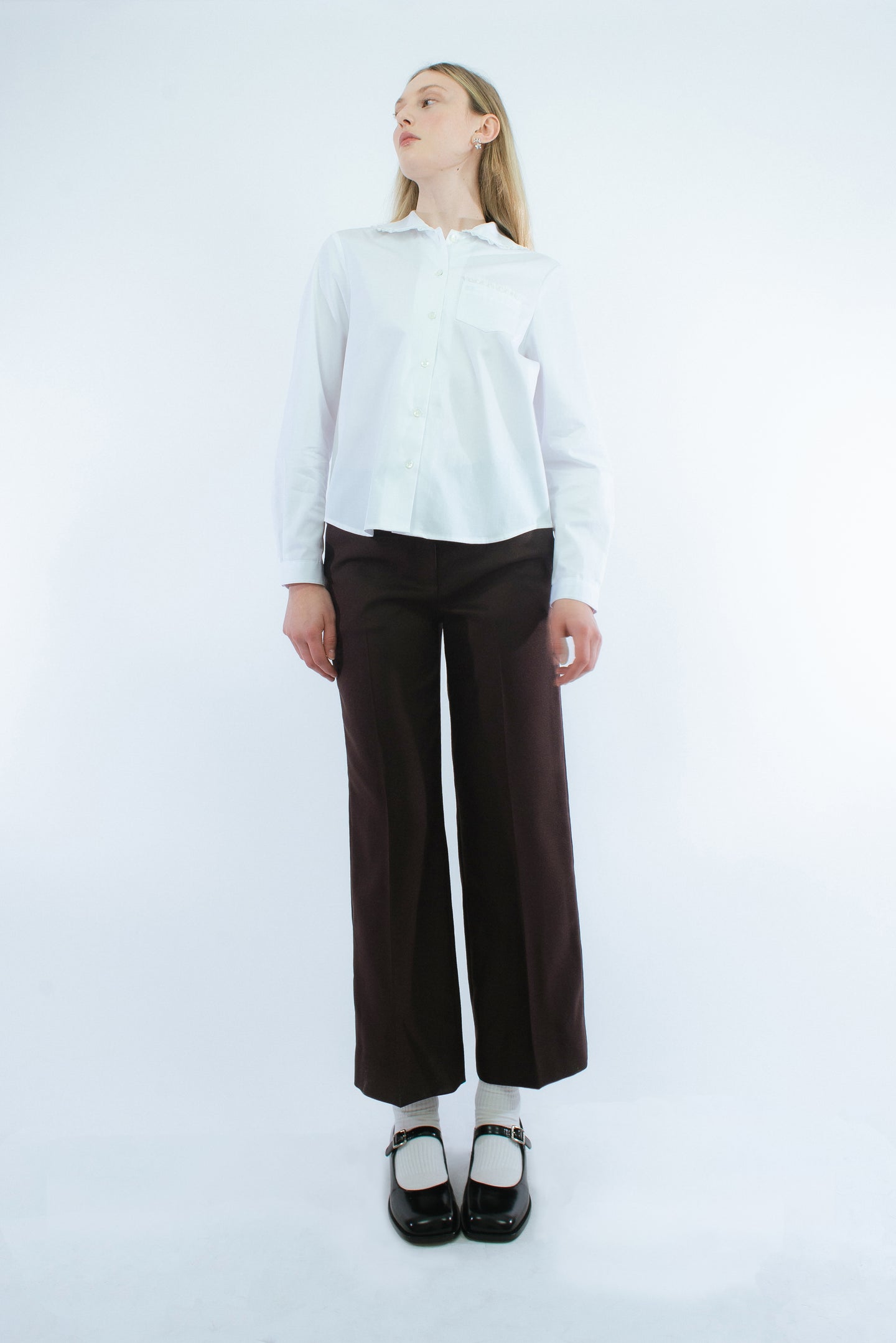 BOXY PANT IN BROWN