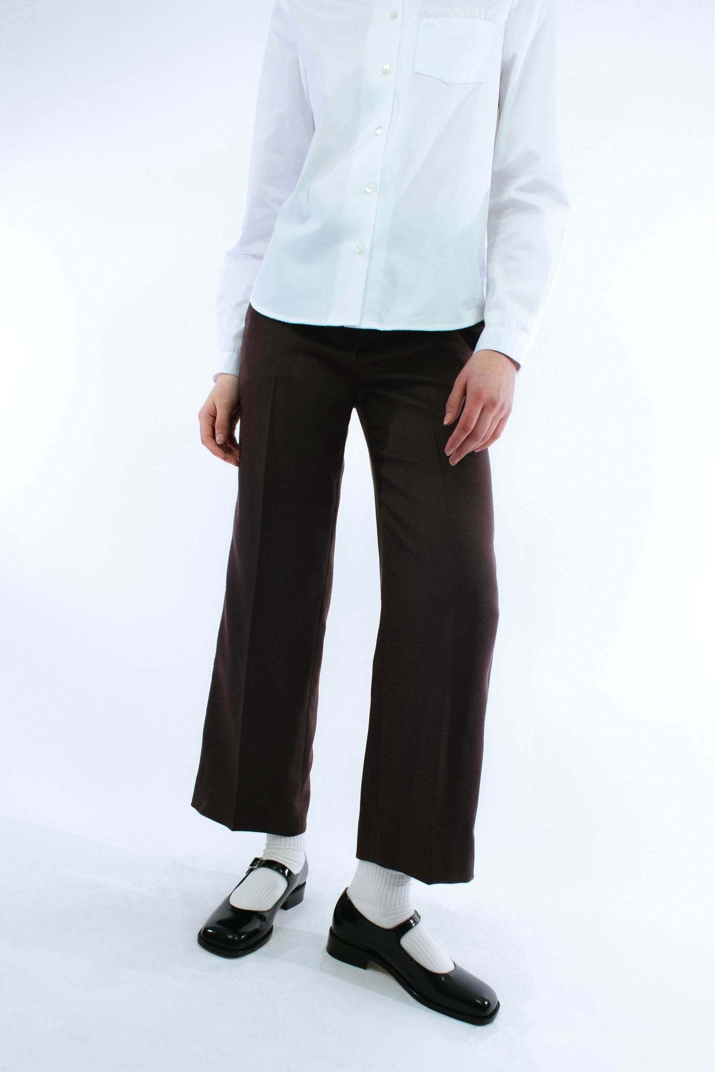 BOXY PANT IN BROWN