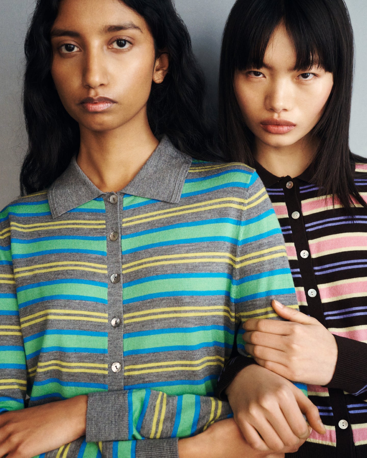 SUMMERS CARDIGAN IN GREEN STRIPE