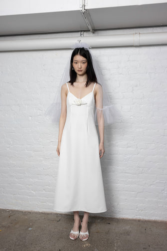 PILTON DRESS IN WHITE