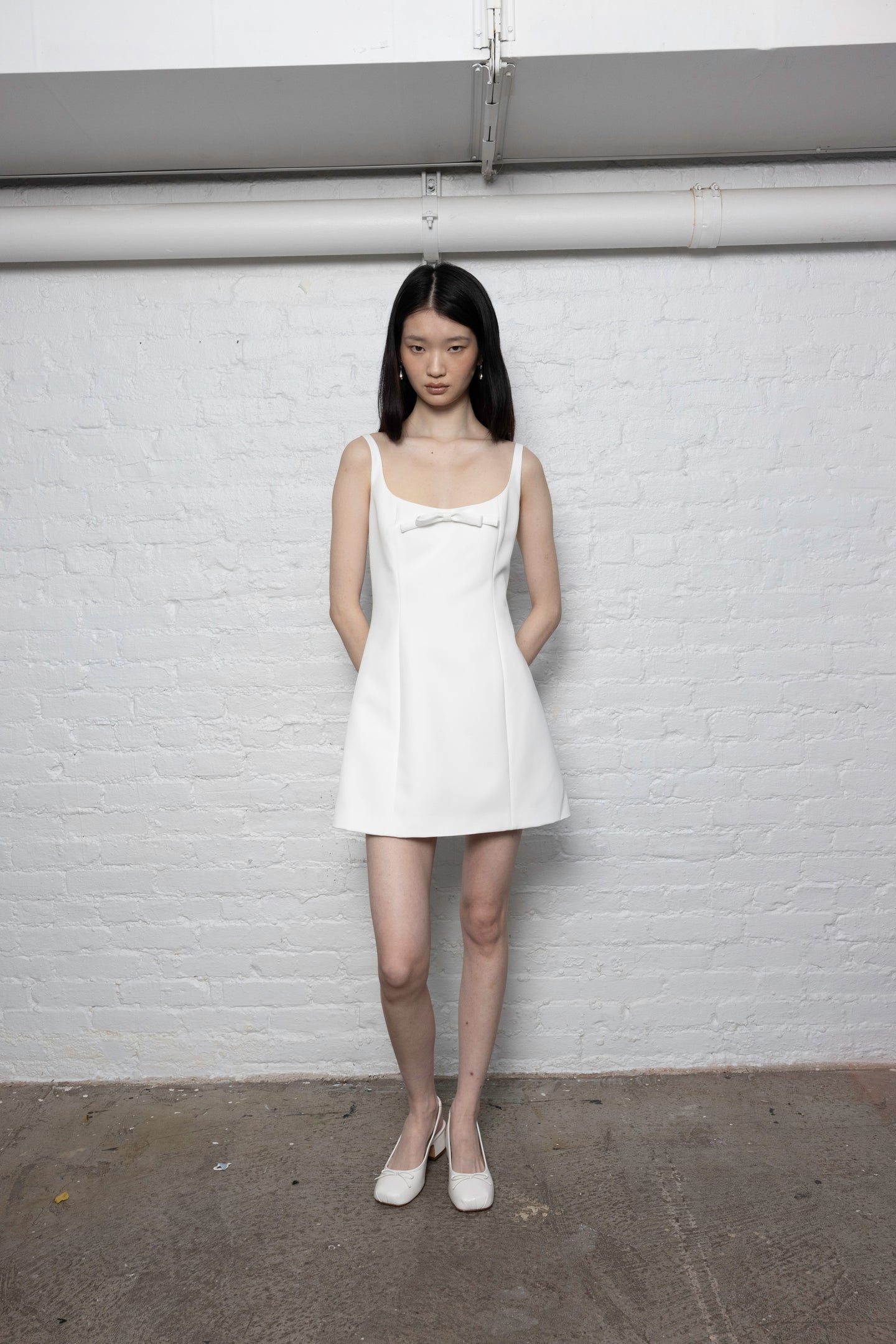 Naomi Dress In White | Size: 2 by SANDY LIANG Naomi Dress In White | Size: 2 by SANDY LIANG