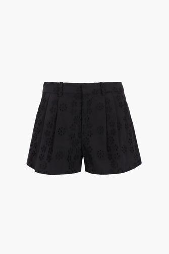 SAGO SHORTS IN BLACK EYELET