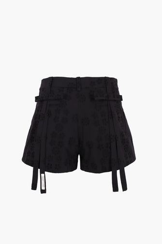 SAGO SHORTS IN BLACK EYELET