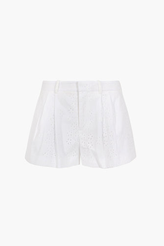 SAGO SHORTS IN WHITE EYELET
