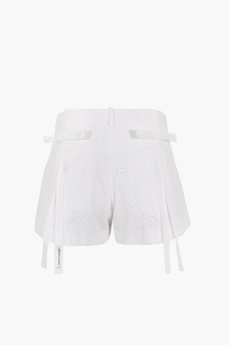 SAGO SHORTS IN WHITE EYELET