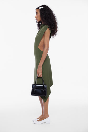 SONAR DRESS IN OLIVE