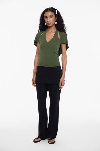 BELLINI TOP IN OLIVE