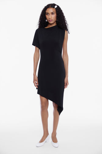 SONAR DRESS IN BLACK