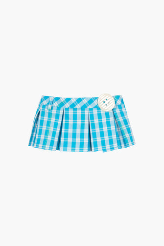 SATSUMA SKORT IN CERULEAN PLAID