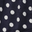 navy polka dot
