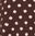 brown pink polka dot