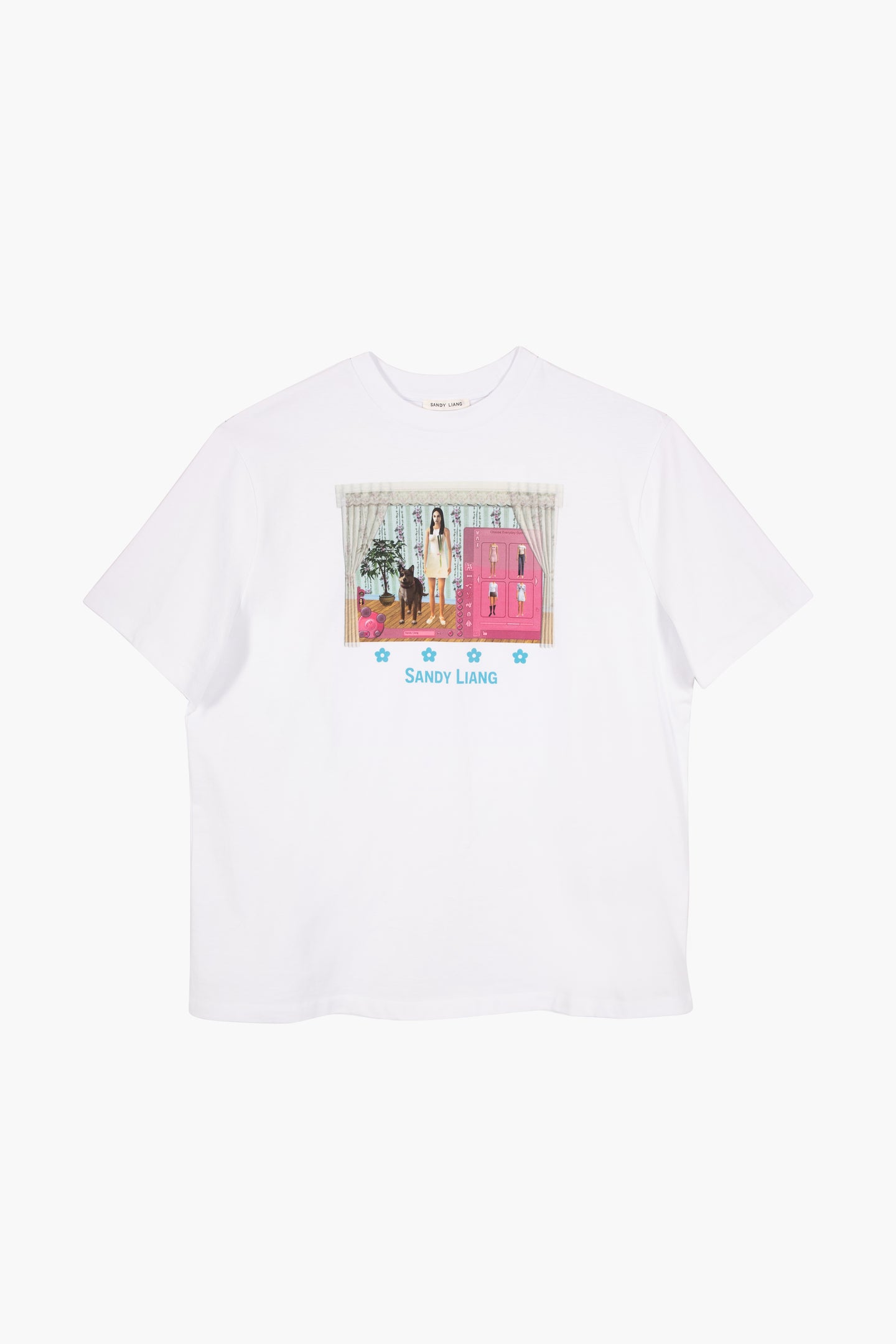 heaven SANDY LIANG リボン付きTシャツ Sサイズ SIMI BOXY TEE – SANDY LIANG