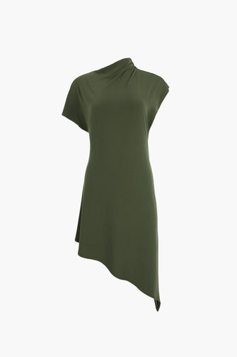 SONAR DRESS IN OLIVE