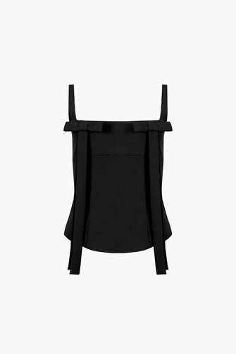 TEACUP TANK IN BLACK