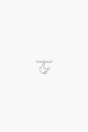 STERLING SILVER TERMINATOR DROPLET RING
