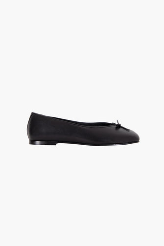 TOE BALLERINA IN BLACK NAPPA