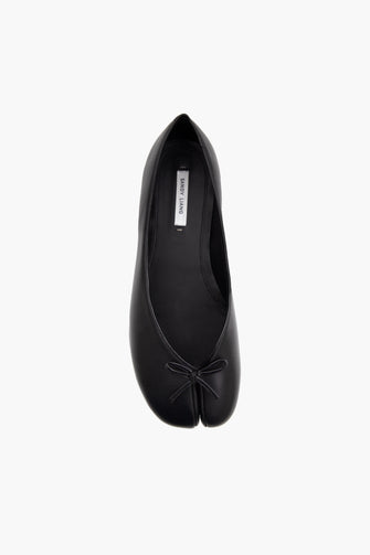 TOE BALLERINA IN BLACK NAPPA