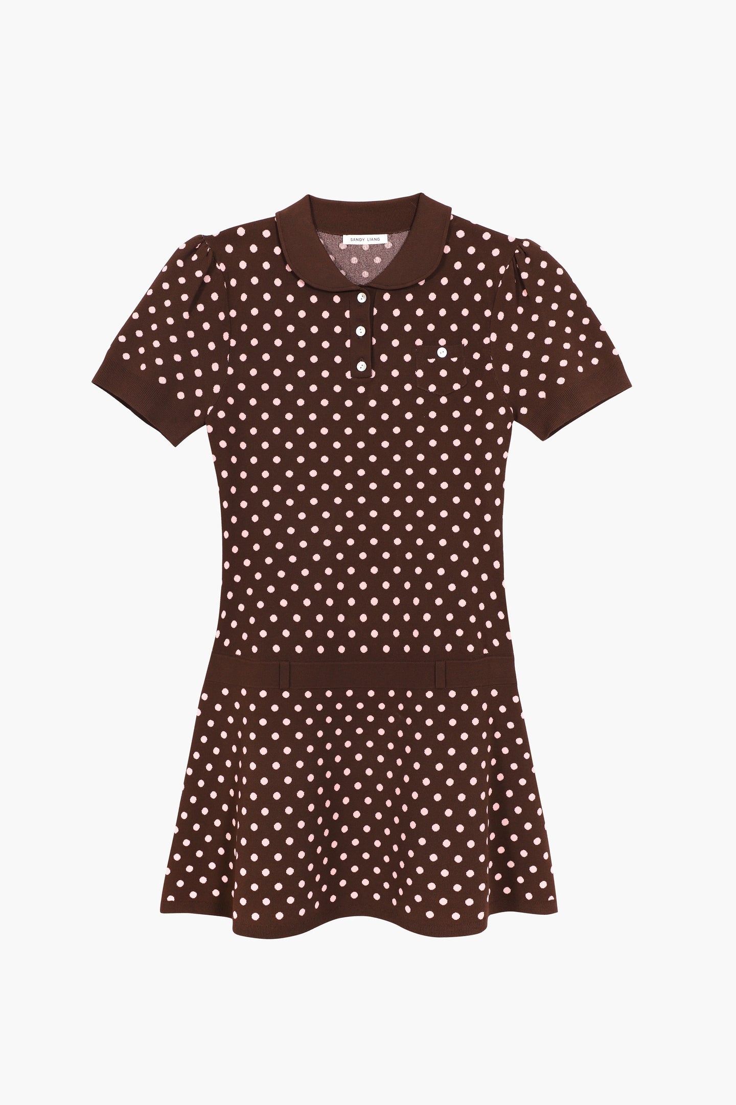 Sandy Liang Tumi Sweater Dress in Brown