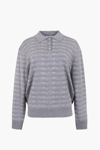 WOODS SWEATER IN GREY WASHI BUNNY