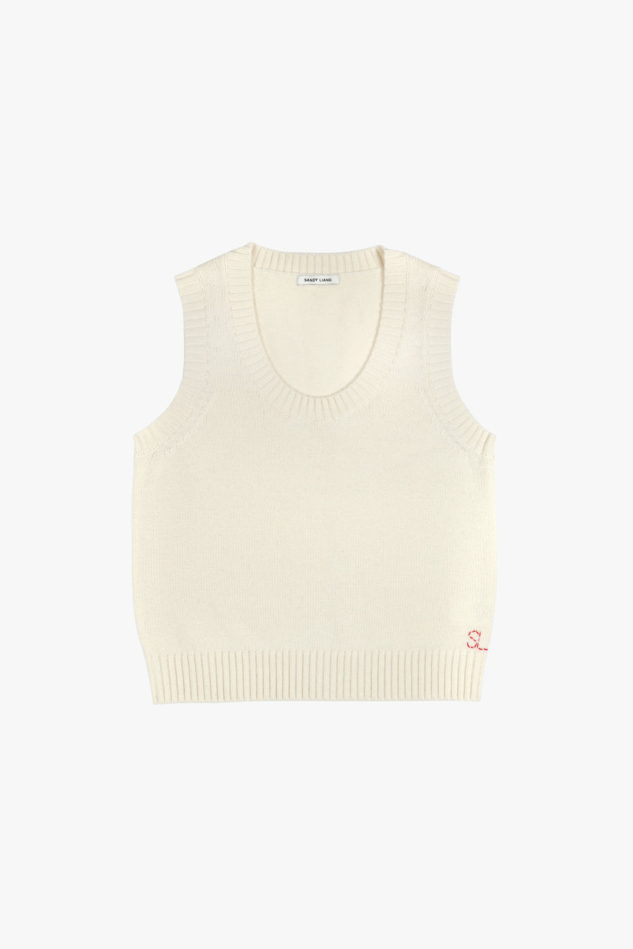 ZOOMIES SWEATER VEST IN CREAM