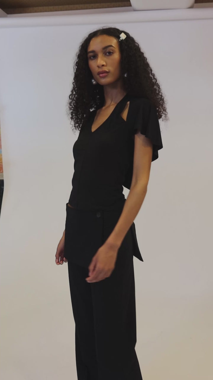 BELLINI TOP IN BLACK – SANDY LIANG