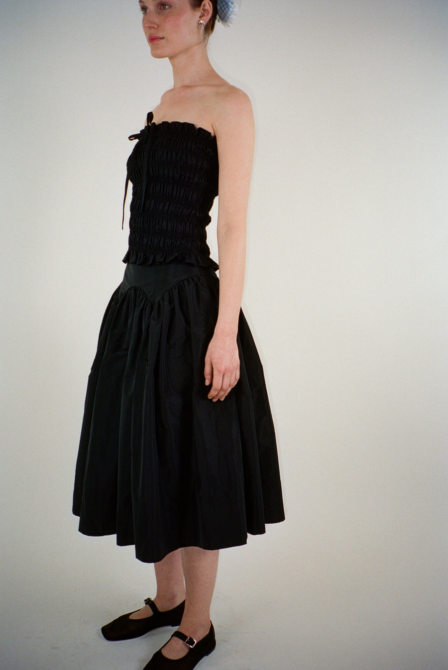 BUNNIES TOP IN BLACK