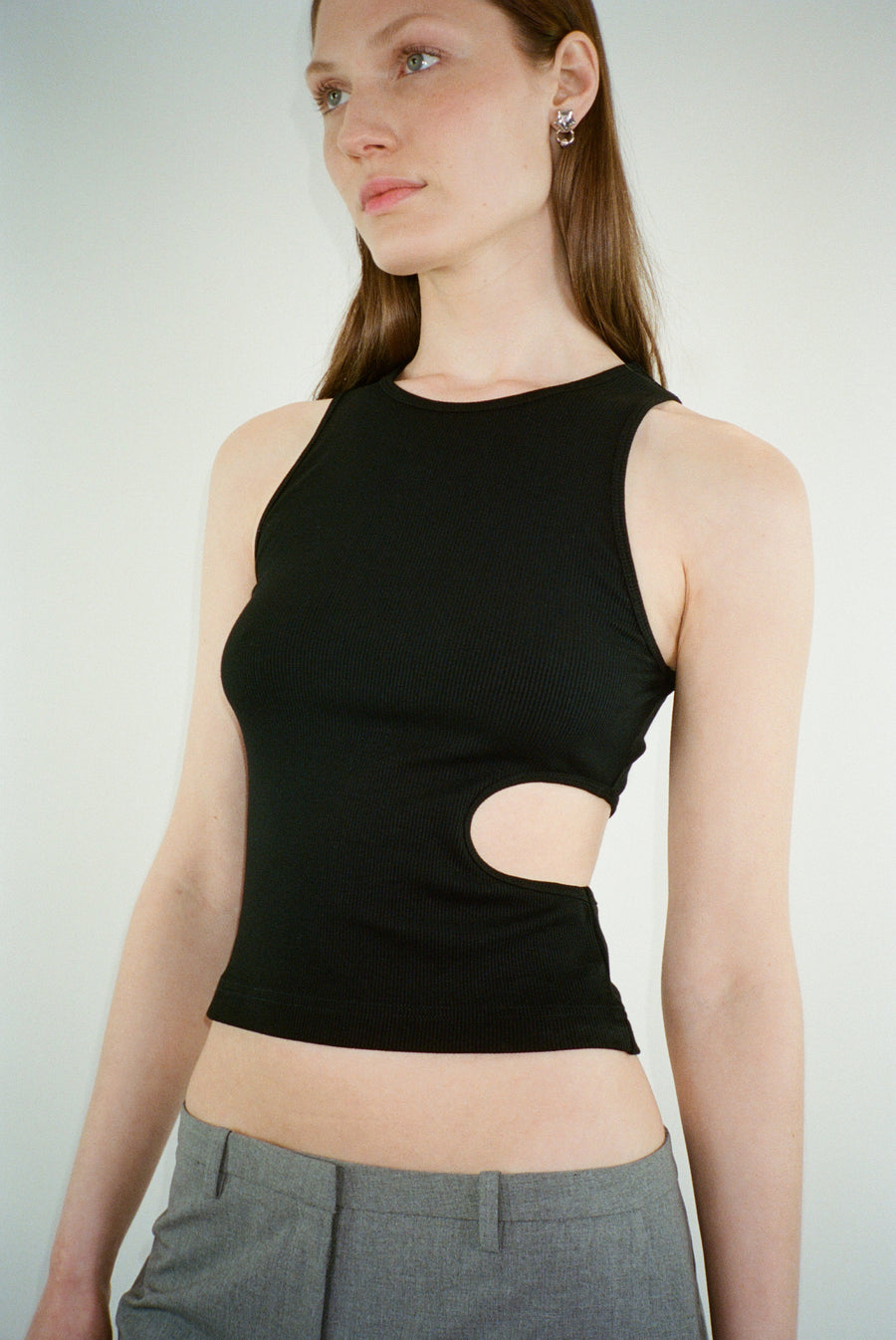 SLIGHT TANK IN NOIR
