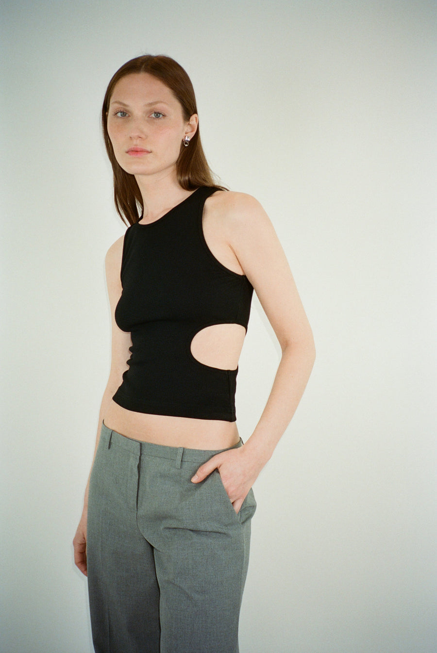 SLIGHT TANK IN NOIR