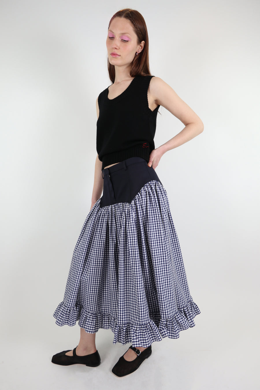 PETRONAS SKIRT IN NAVY