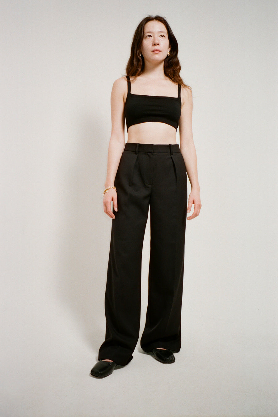 STEM PANTS IN BLACK