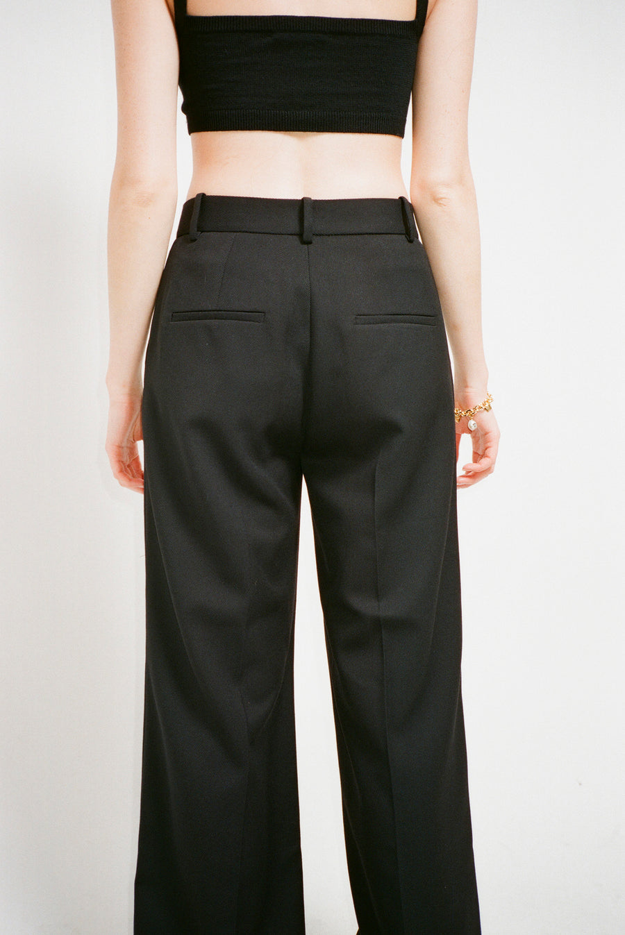 STEM PANTS IN BLACK