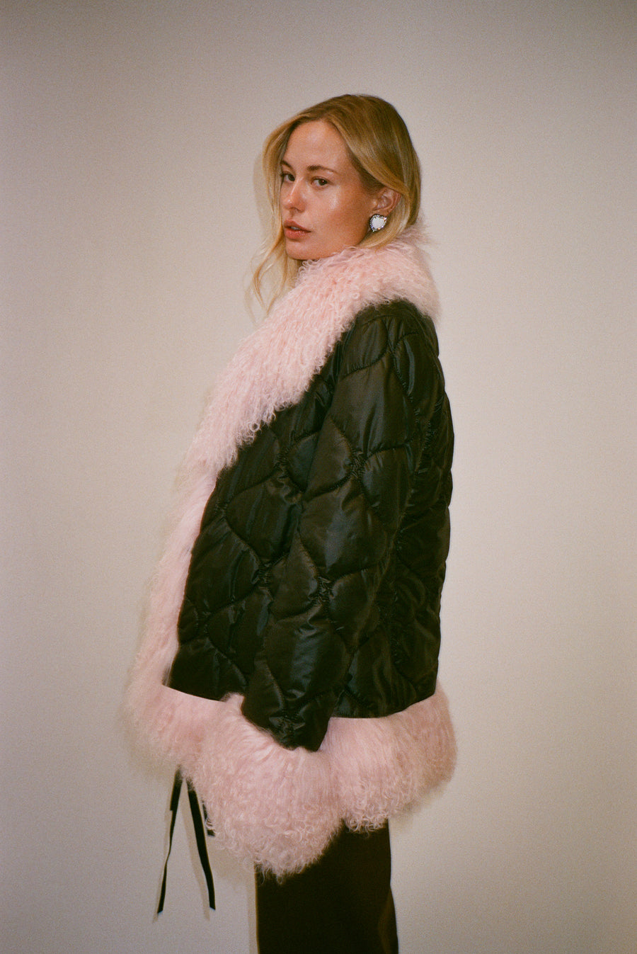 CAROL COAT IN POWDER PINK