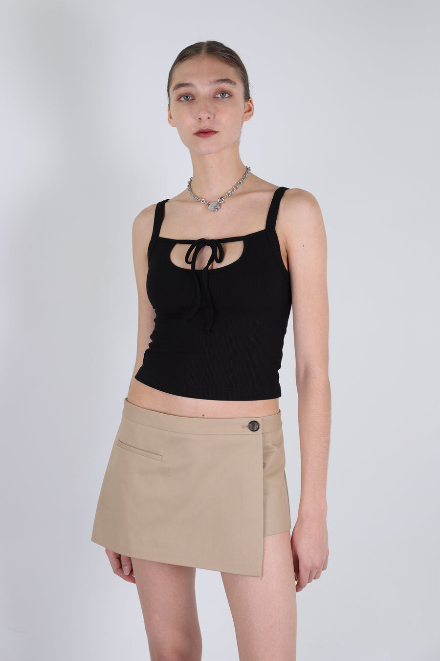 CLOVER SKORT IN GRAIN