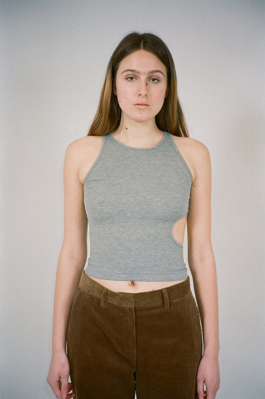 Slight Tank in Cloud Grey